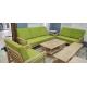 8 Pieces Stone Wood Coffee Table , Wearproof Living Room Coffee Table Set