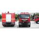 213Kw CAFS 5000L Water Foam Fire Fighting Trucks With 4 Doors