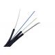 FTTH Drop Cable G657A1 1 Core Outdoor Fiber Optic Cable With Steel Strength Member