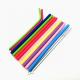 Custom Foldable Reusable Silicone Drinking Straws Eco Friendly With Cleaning Brush