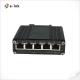 IP40 95W Gigabit PoE Extender 1 Port 802.3bt To 4 Port 802.3af/At 10Gbps