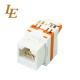 OEM CAT6 UTP Network Keystone Jack ABS Plastic For Patch Panel