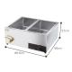 Commercial Electric Buffet Hot Soup Food Warmer Silver Capacity Optional Stainless Steel