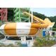 Outdoor Water Play Equipment , Fiberglass Space Bowl Slide for Theme Park
