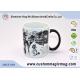 Ceramic Custom Magic Photo Mug with Handle , Funny Heat Reactive Coffee Mugs