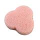 Three Leaf Pink Colour Absorbency Soft Body Konjac Sponge Long lasting Rectangular Shape Assorted Colors Size Is 8*6*2.5