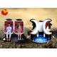 Theme Park Coin Operated Game Machine Roller Coaster Scary Movies 9d VR Two Cinema Simulator