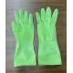 M 45g Green Latex Kitchen Dishwashing Gloves Spray Flocklined