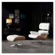 Modern leisure Designer Furniture most Comfortable Leather Reading Chair With Ottoman For living room