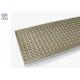 Collared Holes Perforated Metal Grating Walkway Aluminum Materials For Stair Treads