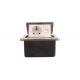 Stainless Steel Covered Floor Box RJ45 Silver Color With Germany Power Socket