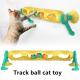 Luminous Mint TPR Cat Track Ball Long Turntable Fur Rubbing Artifact Pet Products