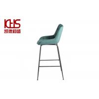 Industrial Morandi PU Leather Bar Counter OEM ODM Teal Velvet Bar Stools