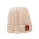 Merino Wool Blend Rib Knit Pleated Beanies And Caps Itch Free With Private Label