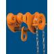 Jib Crane Push Travel Trolley Hoist , Chain Sling 10 Ton Geared Chain Block Trolley