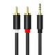 Smartphones 3.5mm To 2RCA Audio And Video Cable 24k Gold Plated