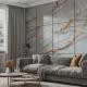 Tile Effect Patterned Pvc Wall Panels Moisture Resistance Sound Insulation