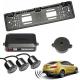 Vehicle Reverse Backup Radar System with 3 Parking Sensors Distance Detection + Sound Warning