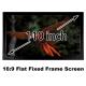 Best Price 110inch HD Projection Screen 16:9 Straight Fixed Frame Projector Display