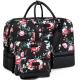 Large Duffel Canvas Overnight Weekender Bag Carry On Tote Bag With Shoe Compartment