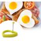 Eco-friendly Heart Shaped Silicone Egg Ring Mould With Handle