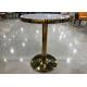 75cm Marble Iron Coffee Table