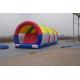 Portable Inflatable Water Pool Slide , Double Lane Slip And Slide For Gardens