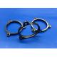 High Glossy Surface Black Zirconia Ceramic Locking Ring  Electrical Insulation