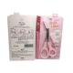 Pink Eyebrow Shaping Scissors / Tattoo Accessories For Microblading 40 G