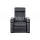 Padded Upholstery Theater Seating Furniture , Single Recliner Chair High Strength Structure