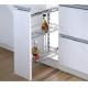 Kitchen Side Pull Out Cabinet Organizer , Pull Out Metal Basket In Iron