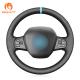 BMW i3 2013-2022 Car Fitment Hand Stitching Soft Faux PU Leather Steering Wheel Cover