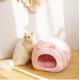 Semienclosed Comfortable Pet Bed Calm Down Sleep Mat Removeable Cover Nest For Cat