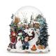 Auto Turn Off 150mm Resin Snow Globe For Christmas