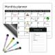 Multipurpose Magnetic Refrigerator Frame To Do List Planner Dry Erase Weekly