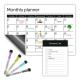 Multipurpose Magnetic Refrigerator Frame To Do List Planner Dry Erase Weekly Planner