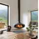 Customizable Ceiling Hanging Log Burners 600mm Suspended Wood Burning Stove