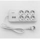 Multi - Function Plug Row Plug With USB Charging Smart Socket Switch To Insert European Socket