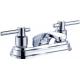 Brass Cross Handle Bathroom Sink Faucet Low Arc In Chrome OEM