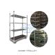 Standard Container Flower Trolley Logistics Turnover Truck Nylon Wheel Bearing Strong Cold Galvanized Instal