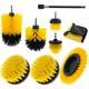 Yellow Effective Cleaning Drill Brush Attachment High Cleaning Power