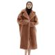 OEM Winter Wool Fur Coats Long Genuine Anti UV Luxury Teddy Coat