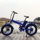 Fashionable Fold Up Electric Bike Blue Color Range 31 - 60 Km / Per Power