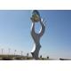 Large Stainless Steel Sculpture , Decoration Metal Sculpture Artists Outdoor