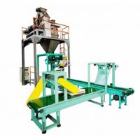 5kg To 50kg Rice Grains Bag Weighing Packing Machine And Palletizing Line