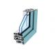 Anodized Aluminum Door Extrusions / Double Layer Tempered Glass Aluminum Structural Framing