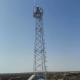 BTS Cellular Signal Transmission Tower  Steel Four Legs Lattice Mast