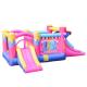 Giraffe Themed Backyard Oxford Fabric Material Jumping Castle Inflatable Bounce House With Slide