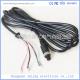 7 Pin 3 Terminal Extension Cable For Security Cameras , Black PVC Material