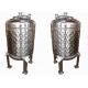 Stainless Steel 250L Dimple Jacket Tank For Cooling